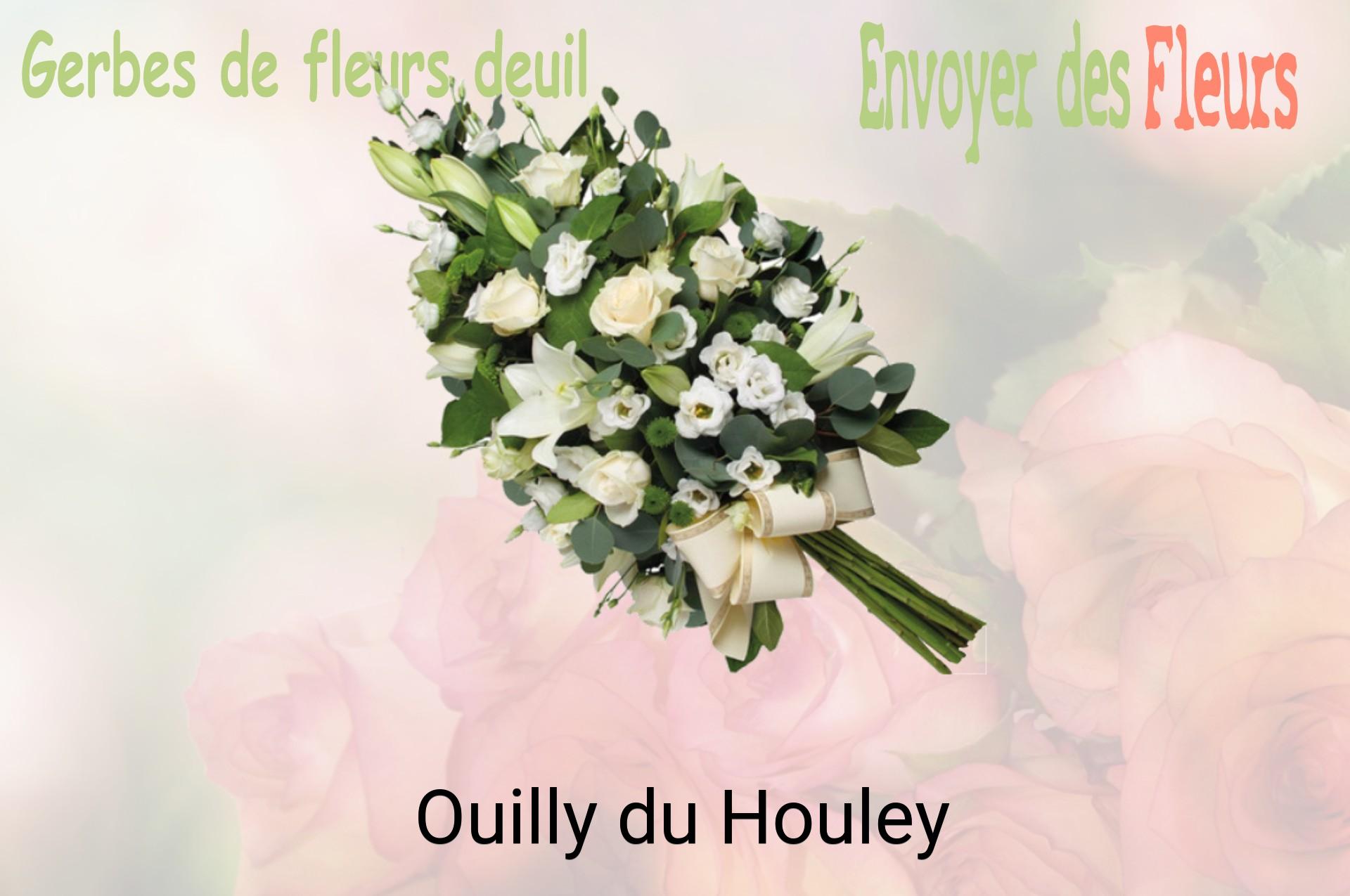 Gerbe de fleurs de deuil livrée à Ouilly-du-Houley